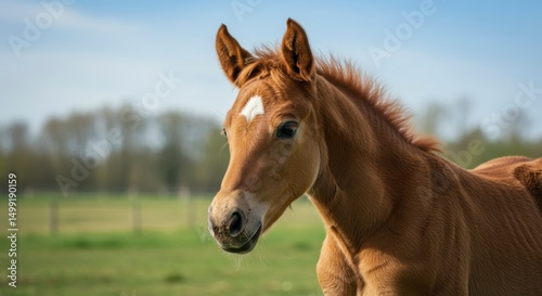 Foal in a field
