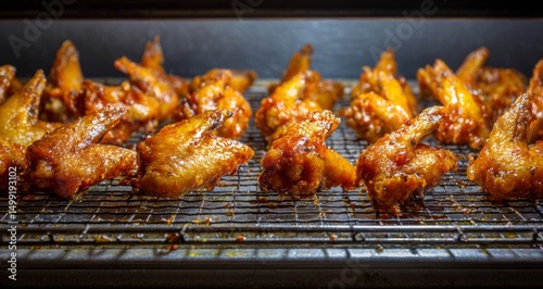 Golden-brown fried chicken ...