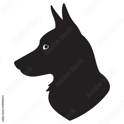  dog silhouette vector design. illustration EPS 10