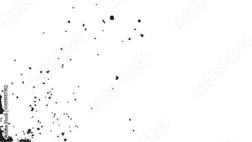 Distressed black grunge texture. Old dusty grain overlay. Dotted texture. Dust overlay texture, noise particles and grunge background. 