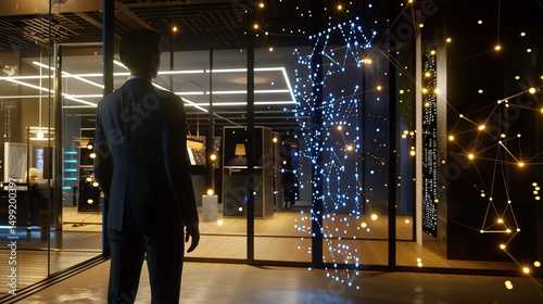 Hyperrealistic AI Data Streams and Holographic Sectors