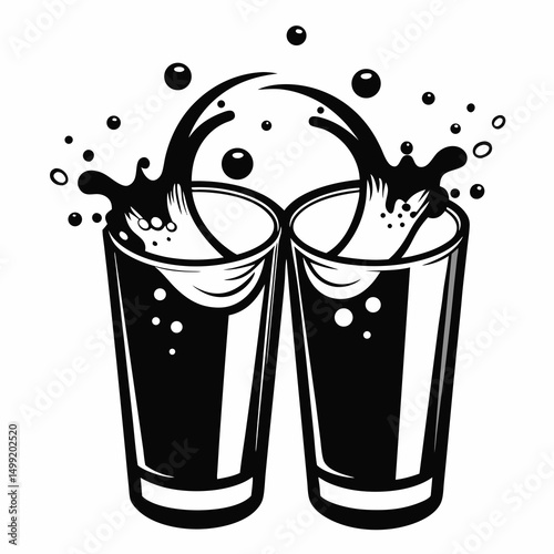 illustration of a glass of milk