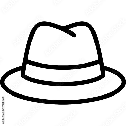 Clean vector illustration of a hat