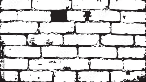 Vector distressed overlay brick wall old texture. Grunge abstract background. Brickwork grunge abstract background design.