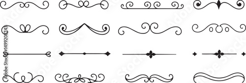 Elegant Decorative Elements Vector Set - Vintage Frames and Ornate Dividers 2