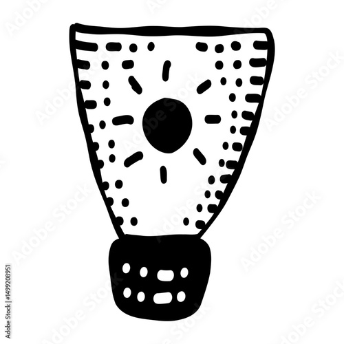 Sunscreen hand drawn icon