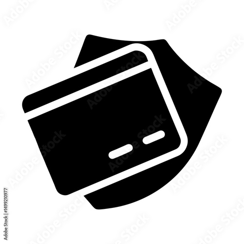 card shield icon fill silhouette

