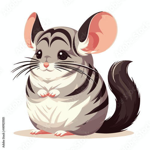 animal, fur, cute, pet, small, mammal, rodent, chinchilla, fluffy, furry, domestic, young, nature, grey, sitting, white, adorable, portrait, gray, looking, funny, one, tail, little, background, mouse,