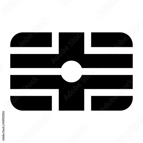 chip card icon digital secure payment

