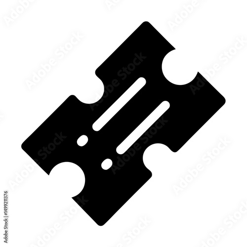 coupon icon flat silhouette design
