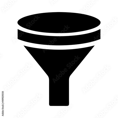 filter icon mini flat silhouette design
