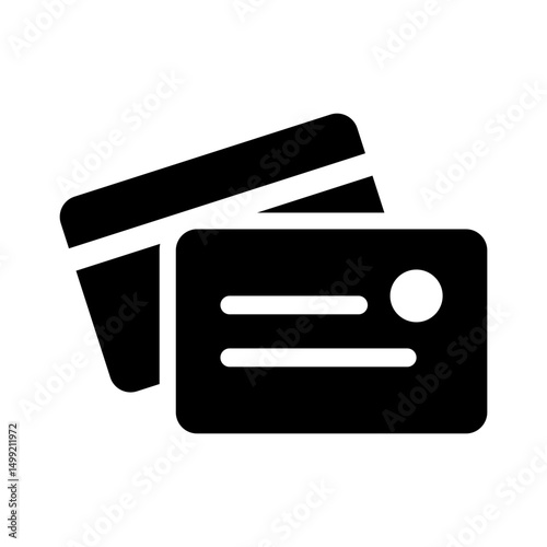loyalty card icon membership rewards silhouette
