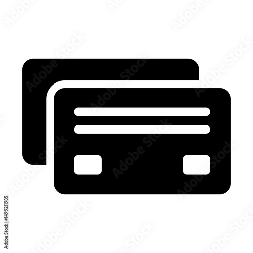 loyalty card icon flat silhouette
