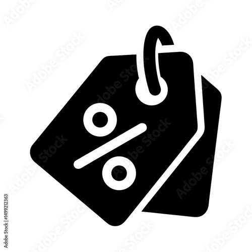 percent off tag icon unique style

