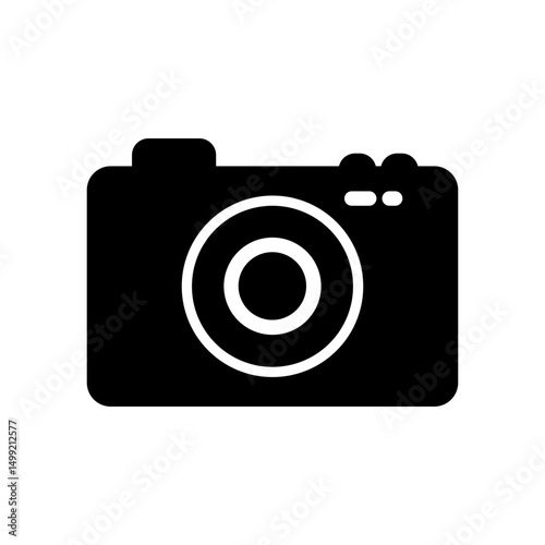 camera icon minimalist silhouette design
