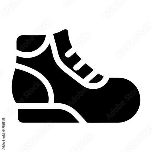 icon shoe sneaker retail silhouette vector
