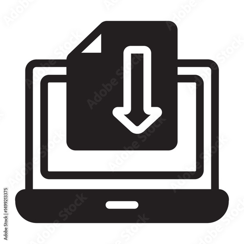 download glyph icon
