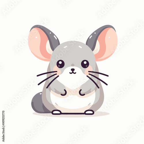 animal, fur, cute, pet, small, mammal, rodent, chinchilla, fluffy, furry, domestic, young, nature, grey, sitting, white, adorable, portrait, gray, looking, funny, one, tail, little, background, mouse,