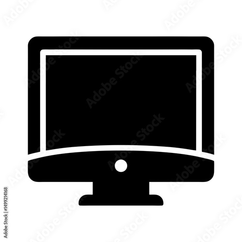 television icon modern retail silhouette
