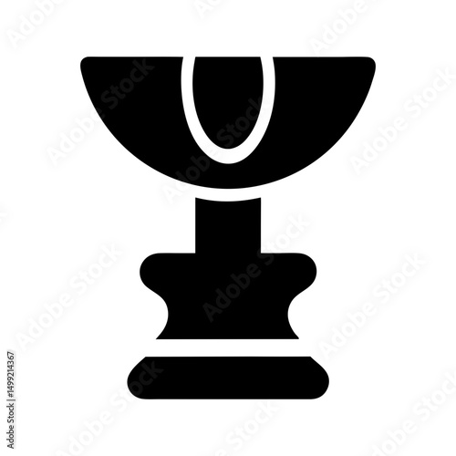 icon trophy mini flat silhouette vector

