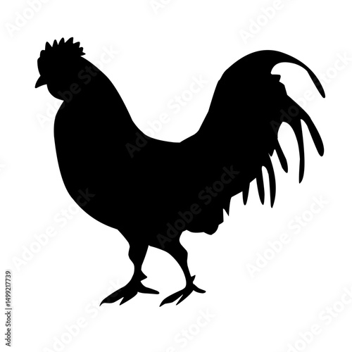 Chicken Silhouette Illustration