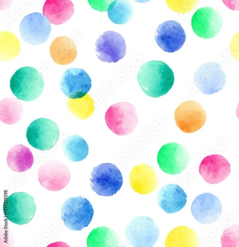 Colorful watercolor circles...