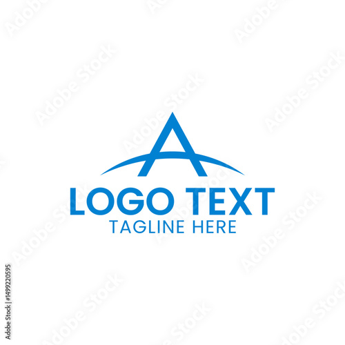 Initial logo design template. Trendy style, vector eps 10