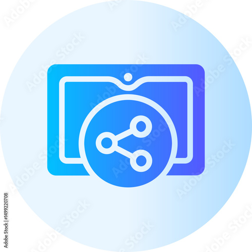 sharing gradient icon
