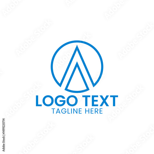 Initial logo design template. Trendy style, vector eps 10