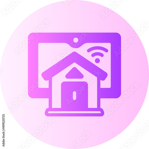 smart home gradient icon