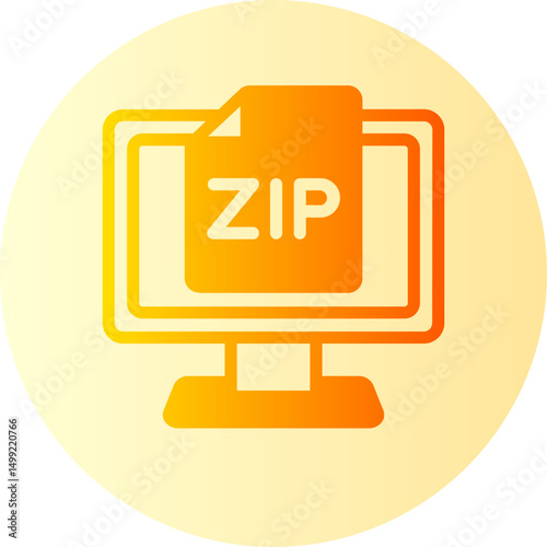 zip gradient icon