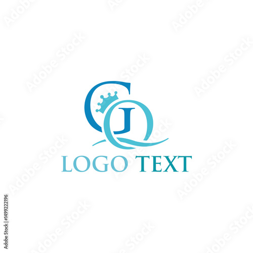 Initial logo design template. Trendy style, vector eps 10