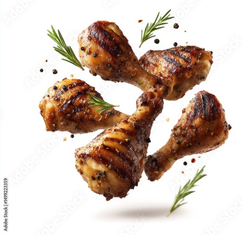 Grilled chicken drumsticks ...