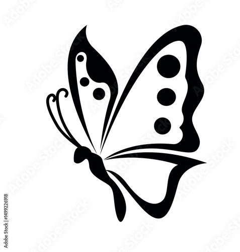 butterfly logo creative design vector illustration
