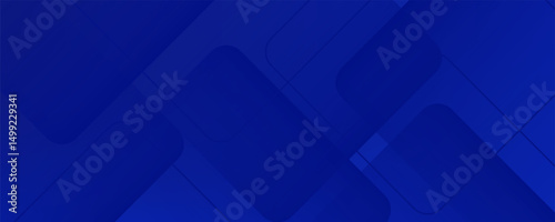 Abstract blue background with glowing geometric lines. Modern blue gradient square shape design. Futuristic technology concept. Suit for brochure, corporate, website, poster, banner, cover modern