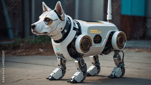 “Robot dog with antenna ears, sticker design”
Combines robotics and pets for a futuristic companion concept