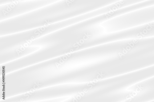 abstract smooth elegant white fabric silk texture soft background, flowing satin waves.