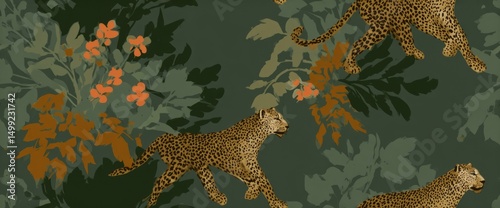 Leopard print pattern with ...