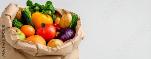 Variety of fresh produce in...