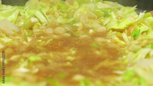 Monjayaki, Tokyo's famous teppan-yaki dish