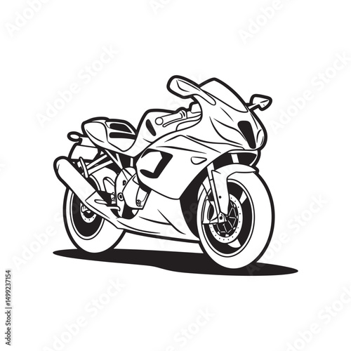 Motor Bike Logo Design Vector