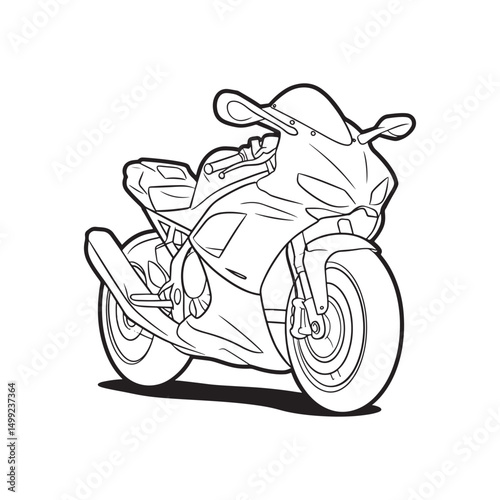 Motor Bike Logo Design Vector