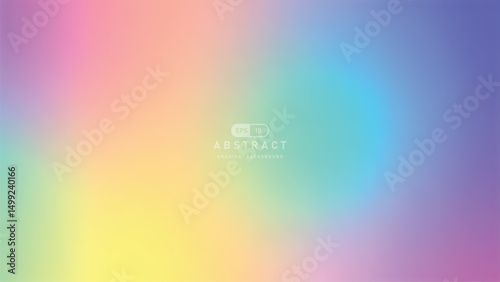 Abstract colorful gradient background, soft pastel hues blend smoothly, creating dreamy and calming visual effect, perfect for modern design or digital art projects