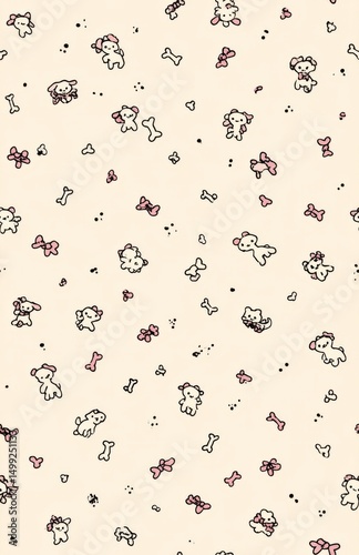 Cute little dogs and bones ...