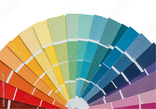 Paint Color Chart Find Your Perfect Shade isolated on transparent background