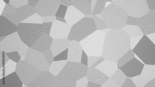 Abstract Voronoi seamless pattern with soft grayscale tones. Organic geometry perfect for modern designs, tech themes, or ambient digital art.