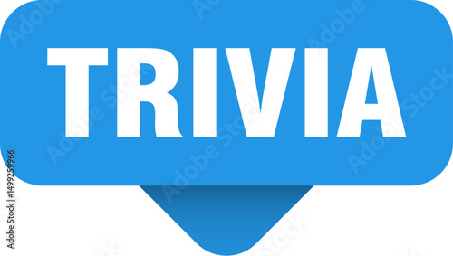 trivia sticker. trivia sign on transparent background