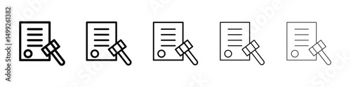 Code of conduct icon or logo illustration outline black style