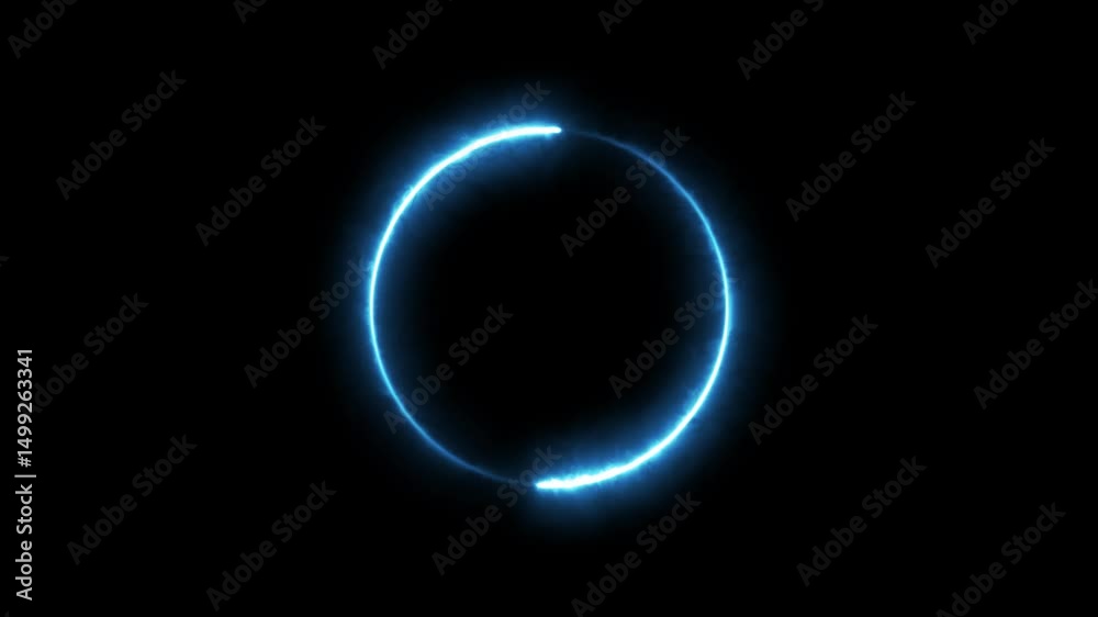 glowing flower circle background. LED screens projection technology. abstract saber line animation .abstract looping animation