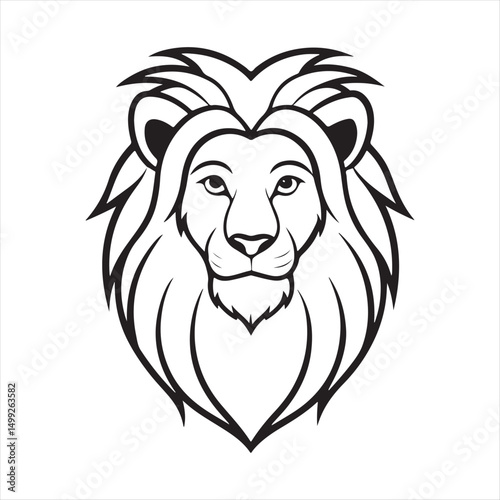 simba lion king  silhouette vector